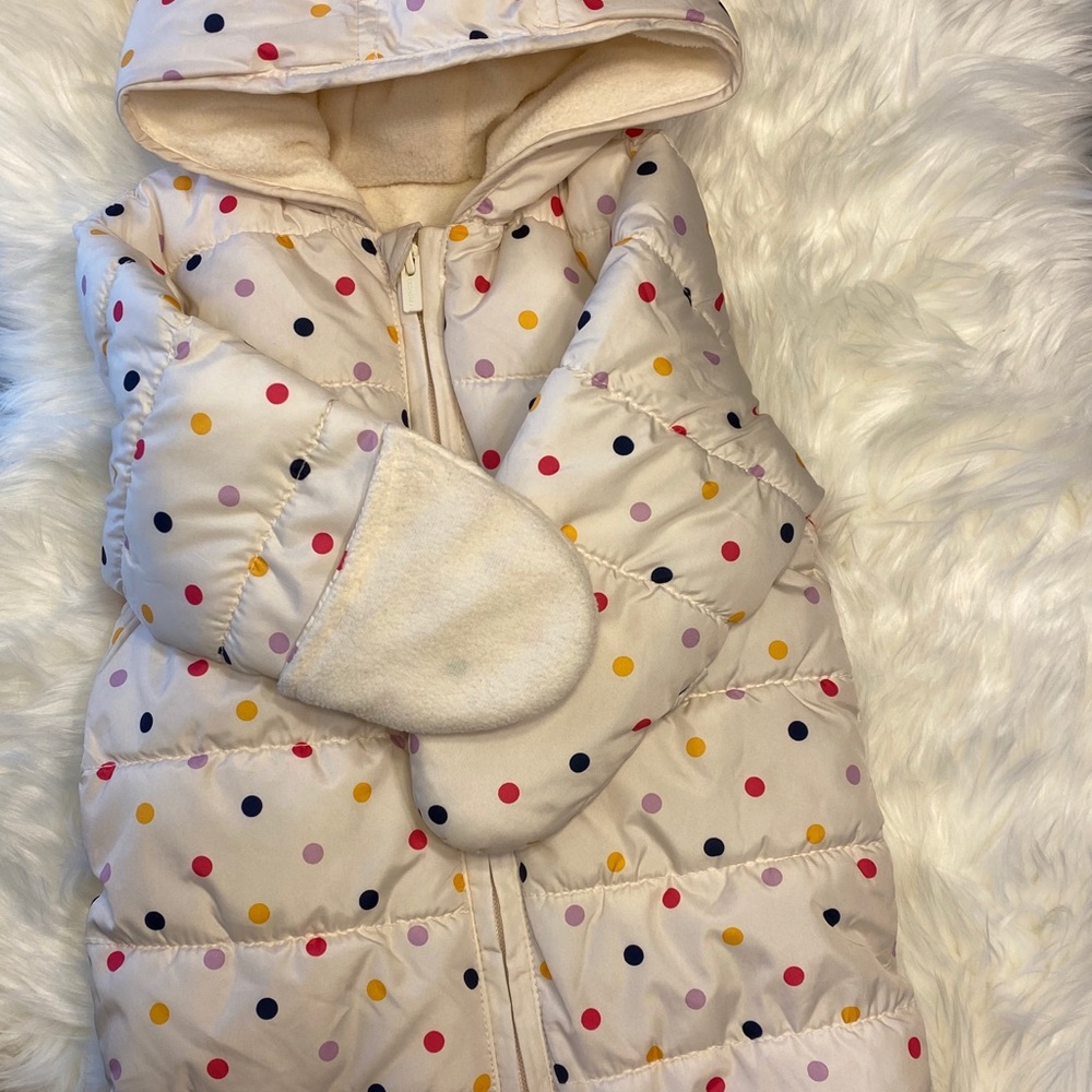 Old Navy fleece lined water-resistant snowsuit